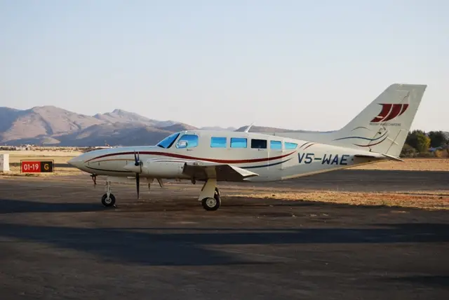 Cessna 402B V5-WAE operated by Westair Aviation Namibia (PTY) LTD., exterior