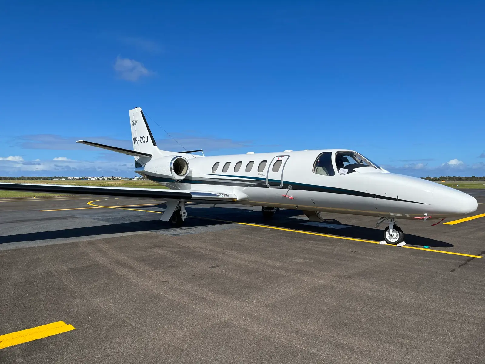 Cessna Citation Bravo VH-CCJ operated by Flight Options Australia Pty Ltd, exterior