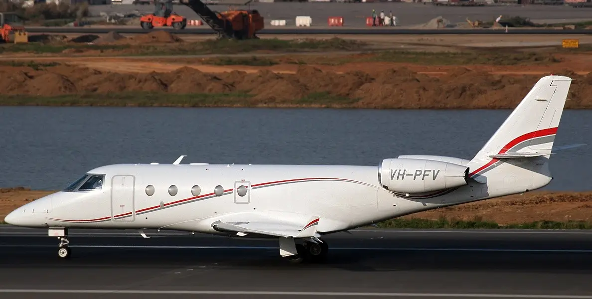 Gulfstream G150 VH-PFV operated by Pacific Flight Services Pte Ltd, exterior