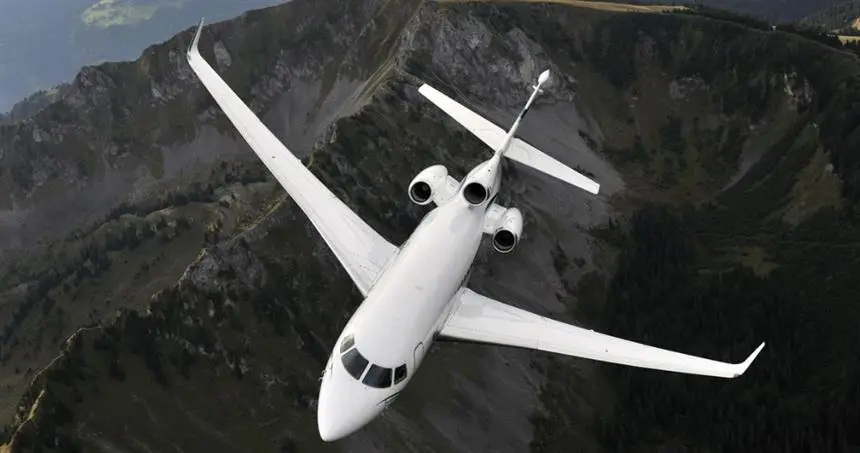 Dassault Falcon 7X VP-CMV operated by Arab Wings, exterior