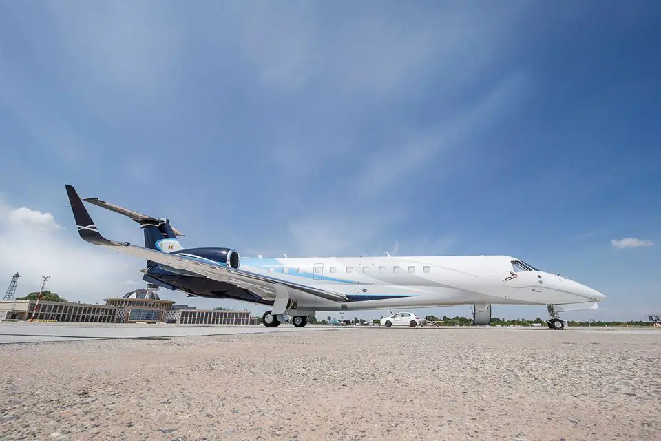 Embraer Legacy 600 YR-TRO operated by Toyo Aviation, exterior