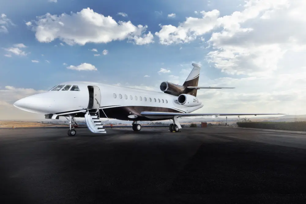Dassault Falcon 900EX ZS-FCI operated by Luxaviation Africa, exterior