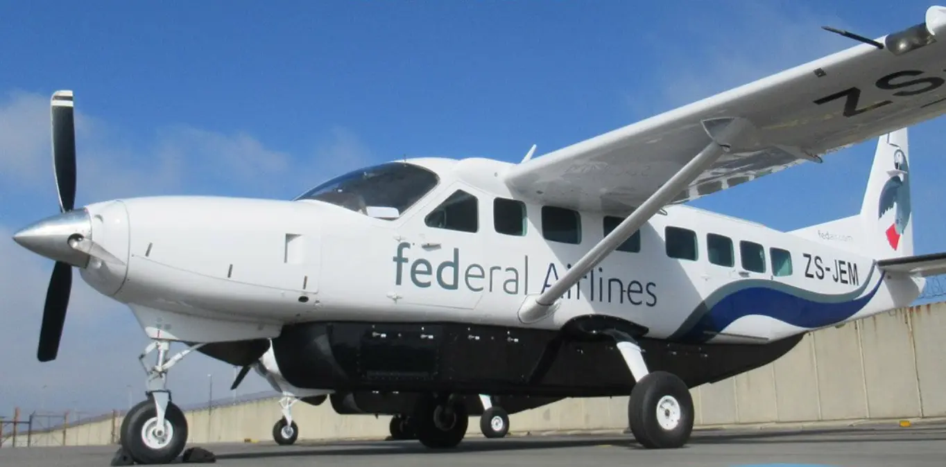 Cessna 208B Grand Caravan ZS-JEM operated by Federal Airlines, exterior