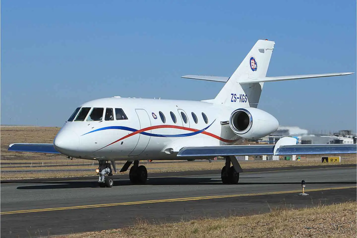 Dassault Falcon 20F ZS-KGS operated by Guardian Air, exterior