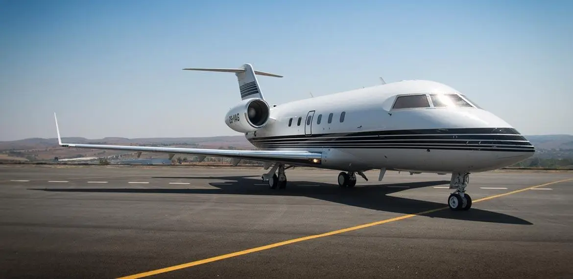 Bombardier Challenger 600 ZS-YAG operated by OwenAir, exterior